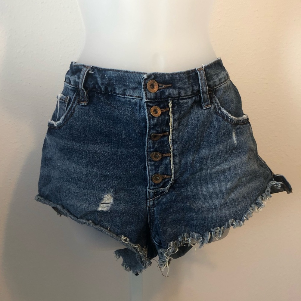 Free People Jean Shorts